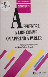 E-book, Apprendre à lire comme on apprend à parler, Hachette (réédition numérique FeniXX)