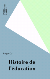 E-book, Histoire de l'éducation, Presses universitaires de France (réédition numérique FeniXX)