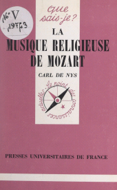 E-book, La musique religieuse de Mozart, Presses universitaires de France (réédition numérique FeniXX)