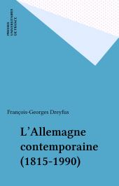 E-book, L'Allemagne contemporaine (1815-1990), Presses universitaires de France (réédition numérique FeniXX)