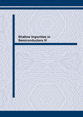 E-book, Shallow Impurities in Semiconductors IV, Trans Tech Publications Ltd