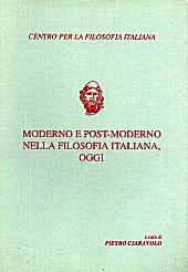 Chapter, Post-neopositivismo e crisi della modernità, Centro per la filosofia italiana : Cadmo