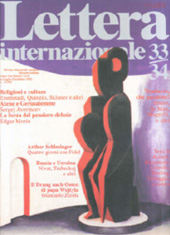 Issue, Lettera internazionale : rivista trimestrale europea : 33/34, 3/4, 1992, Lettera Internazionale