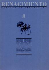Fascicule, Renacimiento : revista de literatura : 8, 1992, Renacimiento
