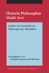 eBook, Historia Philosophiae Medii Aevi, John Benjamins Publishing Company