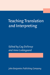 E-book, Teaching Translation and Interpreting, John Benjamins Publishing Company