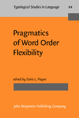 E-book, Pragmatics of Word Order Flexibility, John Benjamins Publishing Company