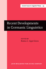 E-book, Recent Developments in Germanic Linguistics, John Benjamins Publishing Company