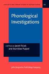 eBook, Phonological Investigations, John Benjamins Publishing Company
