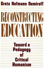 E-book, Reconstructing Education, Bloomsbury Publishing