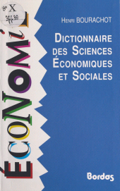 E-book, Dictionnaire des sciences économiques et sociales, Bordas (réédition numérique FeniXX)