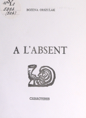 E-book, À l'absent, Caractères (réédition numérique FeniXX)