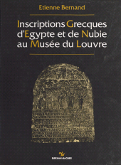 E-book, Inscriptions grecques d'Égypte et de Nubie au musée du Louvre, CNRS Éditions (réédition numérique FeniXX)