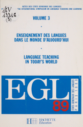 E-book, Enseignement des langues dans le monde d'aujourd'hui (3), Hachette (réédition numérique FeniXX)