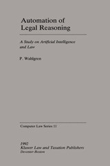 E-book, Automation of Legal Reasoning, Wahlgren, P., Wolters Kluwer