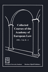 E-book, Collected Courses of the Academy of European Law 1991, Wolters Kluwer