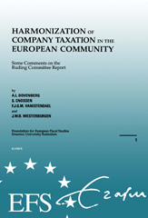 E-book, Harmonization of Company Taxation in the European Community, Wolters Kluwer