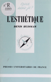 E-book, L'Esthétique, Presses universitaires de France (réédition numérique FeniXX)