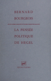 E-book, La Pensée politique de Hegel, Presses universitaires de France (réédition numérique FeniXX)
