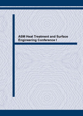 E-book, ASM Heat Treatment and Surface Engineering Conference I, Trans Tech Publications Ltd