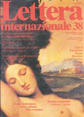 Artikel, Eros e letteratura : Gombrowicz ; Eros e pittura : Picasso, Lettera Internazionale