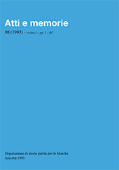 Issue, Atti e memorie della Deputazione di Storia Patria per le Marche : 98, 1993, Il lavoro editoriale