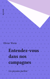E-book, Entendez-vous dans nos campagnes : Les paysans parlent, Belfond (réédition numérique FeniXX)