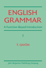 E-book, English Grammar, Givón, T., John Benjamins Publishing Company