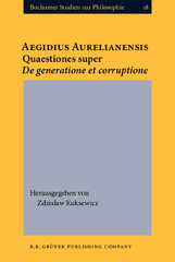E-book, Aegidius Aurelianensis, John Benjamins Publishing Company