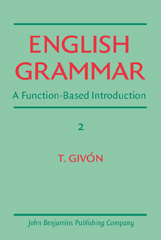 E-book, English Grammar, Givón, T., John Benjamins Publishing Company