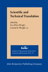 eBook, Scientific and Technical Translation, John Benjamins Publishing Company