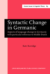 E-book, Syntactic Change in Germanic, Burridge, Kate, John Benjamins Publishing Company