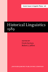 E-book, Historical Linguistics 1989, John Benjamins Publishing Company