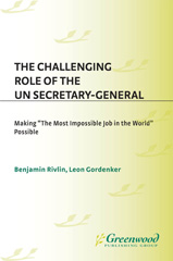 E-book, The Challenging Role of the UN Secretary-General, Gordenker, Leon, Bloomsbury Publishing