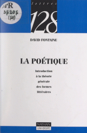 eBook, La poétique : Introduction à la théorie générale des formes littéraires, Armand Colin (réédition numérique FeniXX)