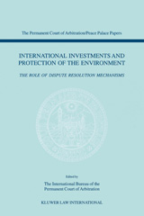 eBook, International Investments and Protection of the Environment, Wolters Kluwer