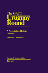 E-book, The GATT Uruguay Round : Neg Hist, Wolters Kluwer