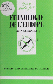 E-book, Ethnologie de l'Europe, Presses universitaires de France (réédition numérique FeniXX)
