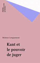 E-book, Kant et le pouvoir de juger, Presses universitaires de France (réédition numérique FeniXX)