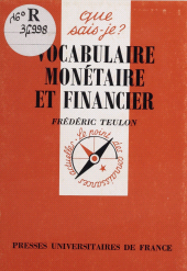 E-book, Vocabulaire monétaire et financier, Presses universitaires de France (réédition numérique FeniXX)