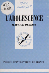 eBook, L'Adolescence, Presses universitaires de France (réédition numérique FeniXX)