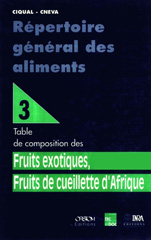 E-book, Répertoire général des aliments : Fruits exotiques, Inra
