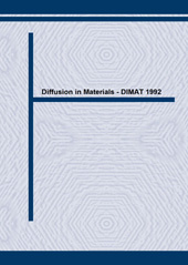 E-book, Diffusion in Materials - DIMAT 1992, Trans Tech Publications Ltd