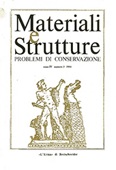 Fascículo, Materiali e strutture : problemi di conservazione : IV, 3, 1994, "L'Erma" di Bretschneider