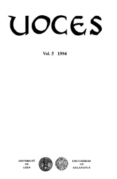 Issue, Voces : revista de estudios de lexicología latina y antigüedad tardía : 5, 1994, Ediciones Universidad de Salamanca