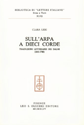 E-book, Sull'arpa a dieci corde : traduzioni letterarie dei Salmi : (1641-1780), L.S. Olschki