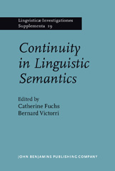 eBook, Continuity in Linguistic Semantics, John Benjamins Publishing Company