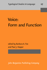 eBook, Voice : Form and Function, John Benjamins Publishing Company