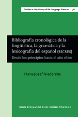 E-book, Bibliografia cronologica de la linguistica, la gramatica y la lexicografia del espanol (BICRES), John Benjamins Publishing Company