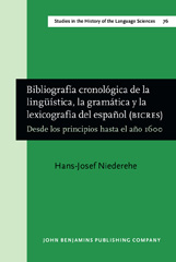 E-book, Bibliografia cronologica de la linguistica, la gramatica y la lexicografia del espanol (BICRES), Niederehe, Hans-Josef, John Benjamins Publishing Company